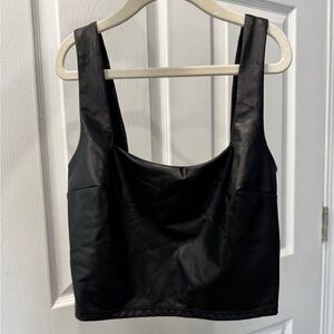 Express Black Body Contour Top